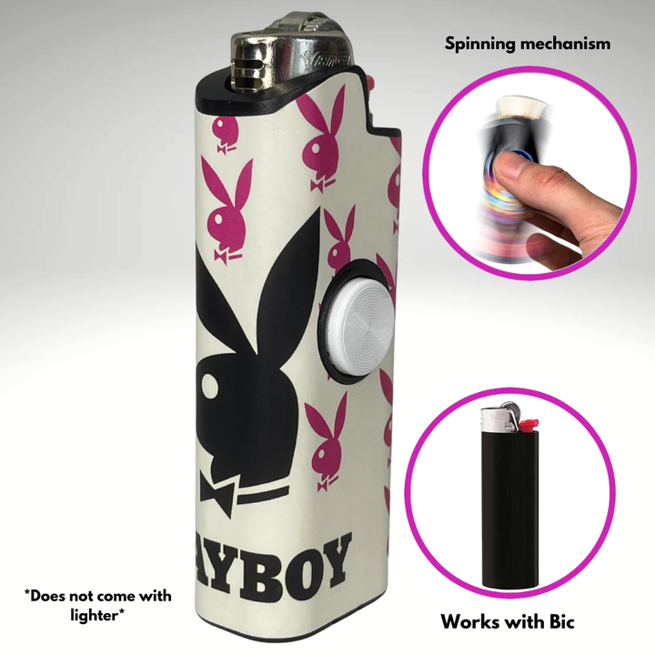 Fidget Spinner Lighter Case (Playboy)