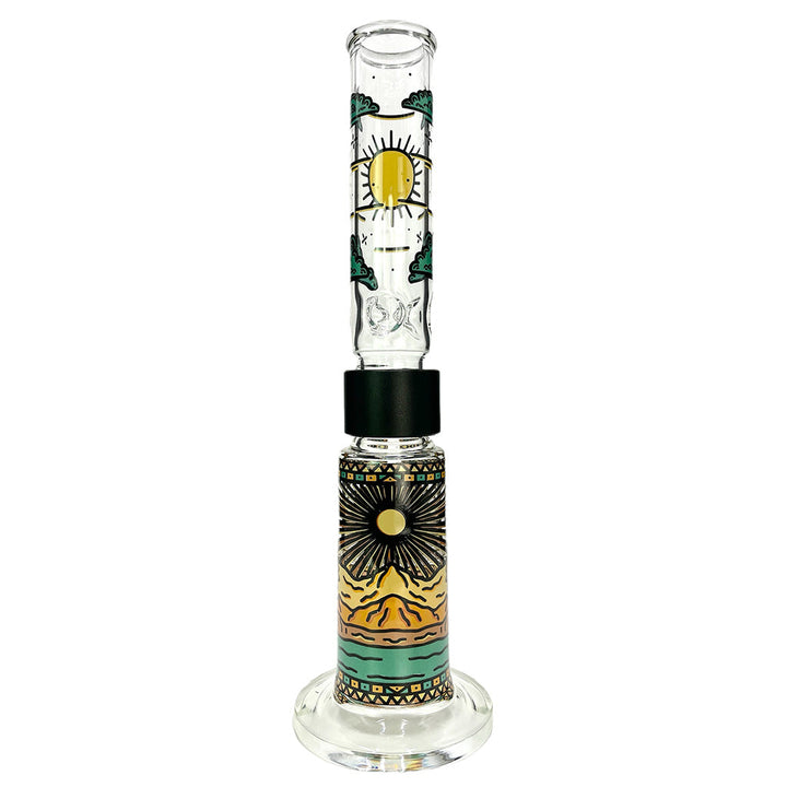 prism pipes 15" desert dream n honeycomb perc straight tube bong