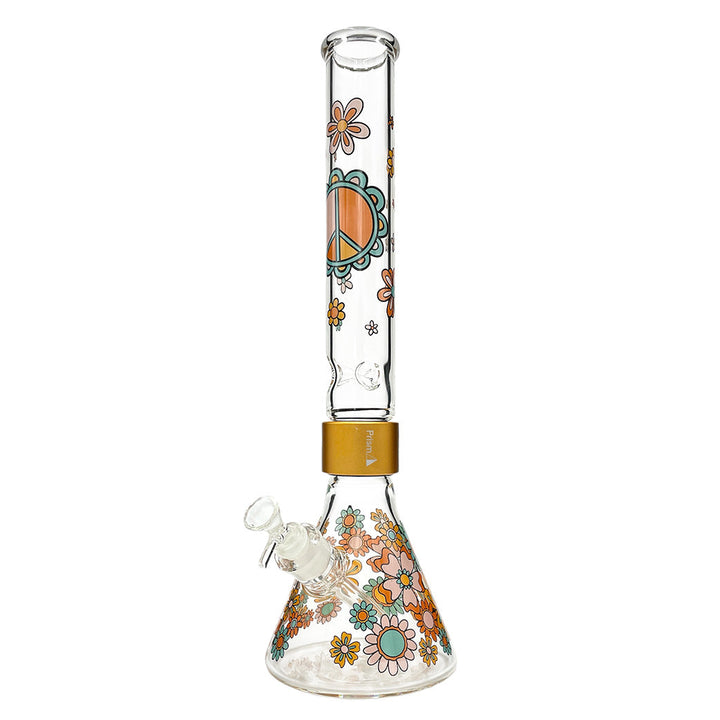 prism pipes flower power beaker bong