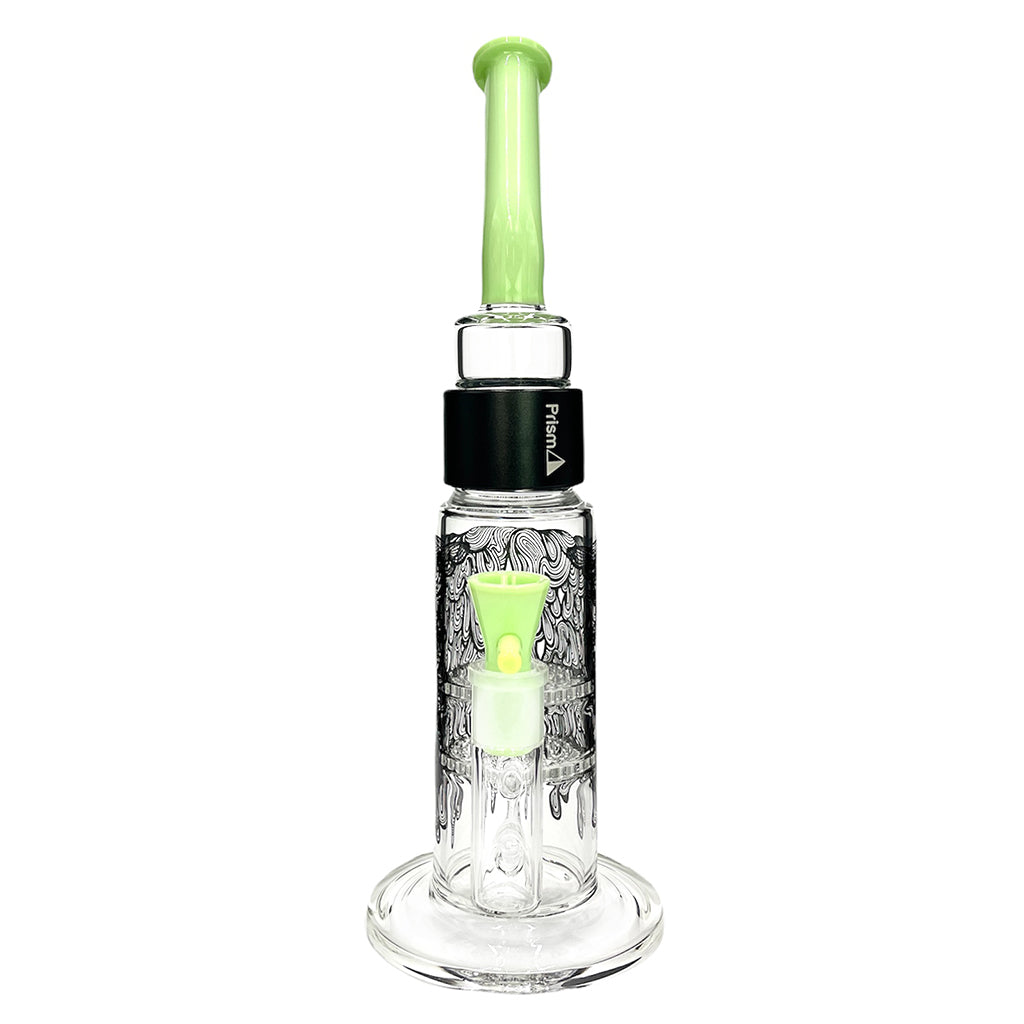 prism pipes 12.5 drippy honeycomb perc bong