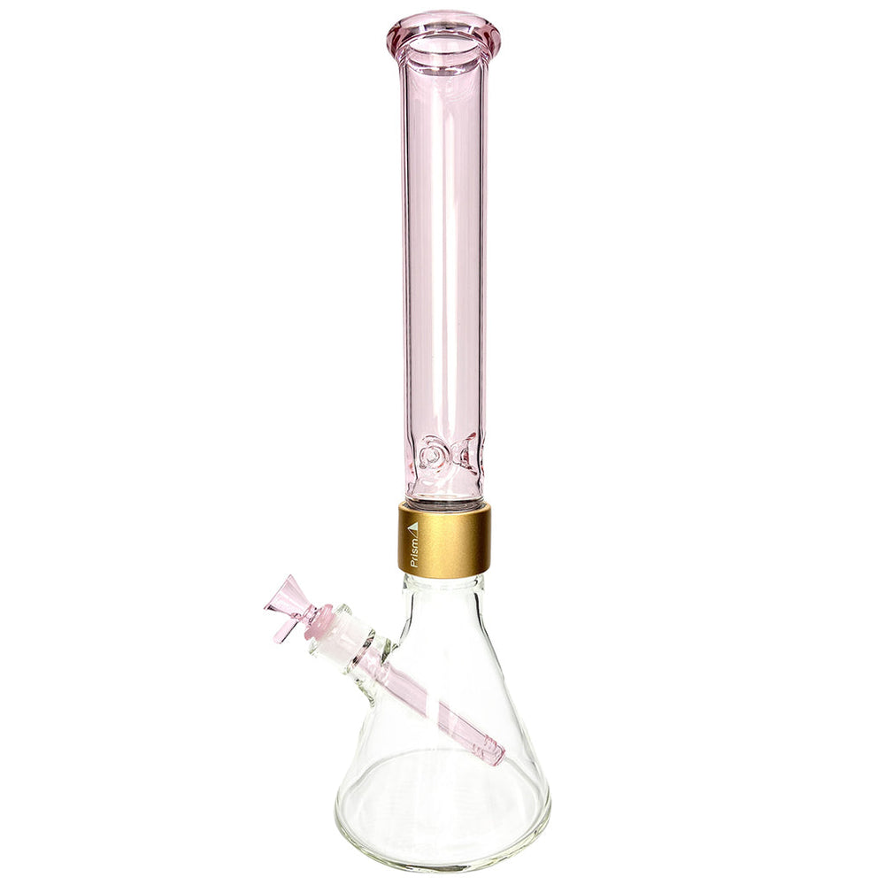 prism pipes 18" pink lemonade beaker bong