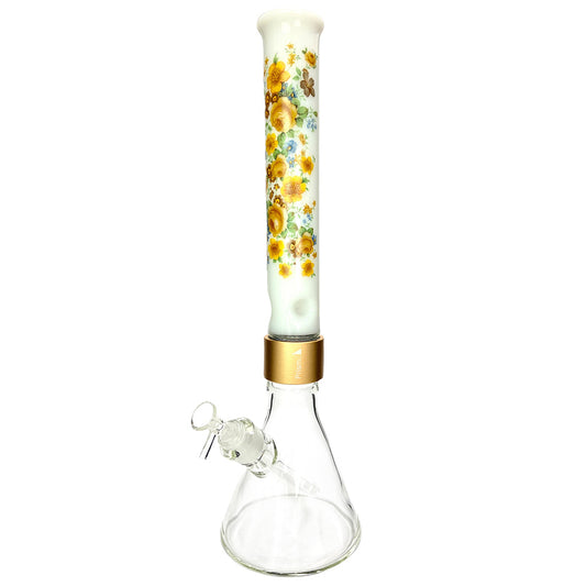 prism pipes 18in vintage floral beaker bong vintage