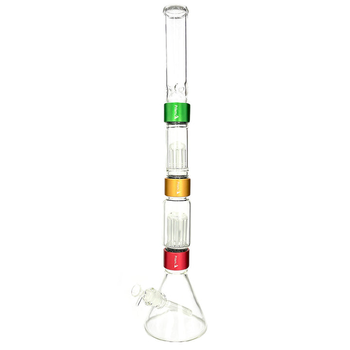 prism pipes 25 5 rasta double tree perc beaker bong