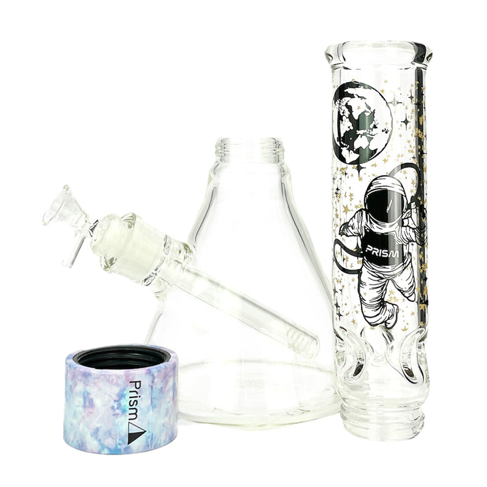 prism pipes 14" tie dye spaced out beaker bong