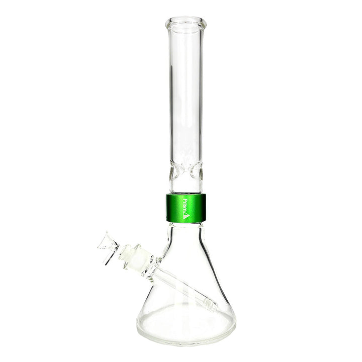 prism pipes halo beaker bong green