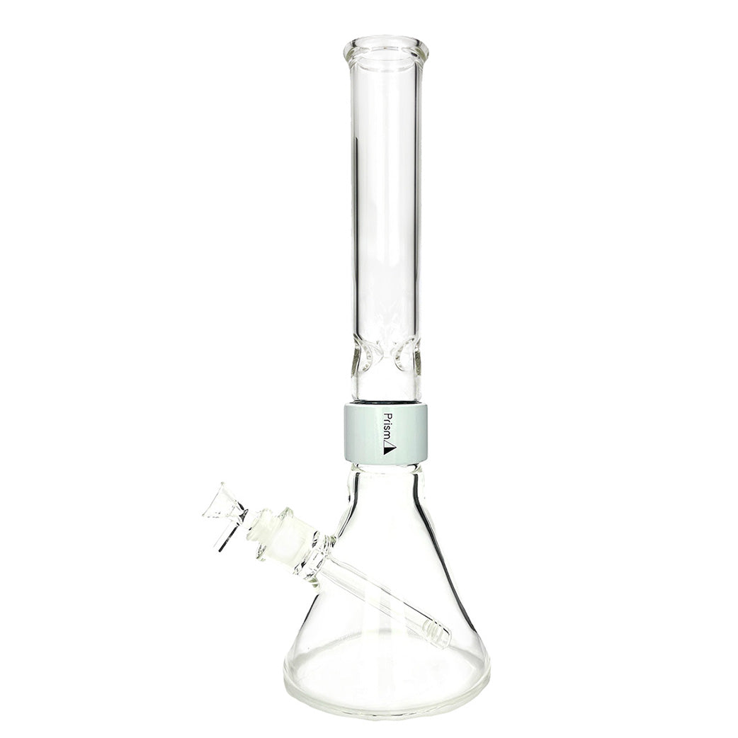 prism pipes halo beaker bong white