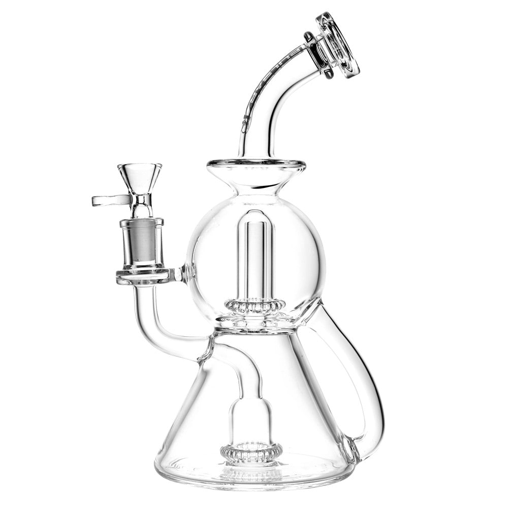 pulsar 10" geometric showerhead perc recycler bong