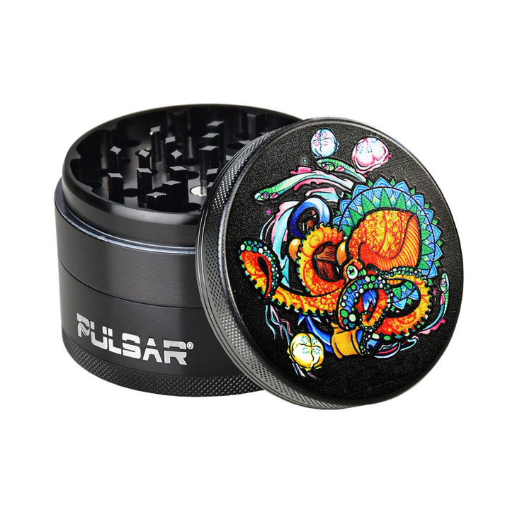 Pulsar 2.5” Metal 4-Piece Grinder - Multiple Designs!