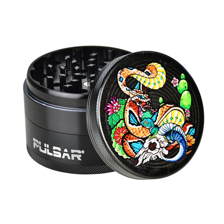 Pulsar 2.5” Metal 4-Piece Grinder - Multiple Designs!