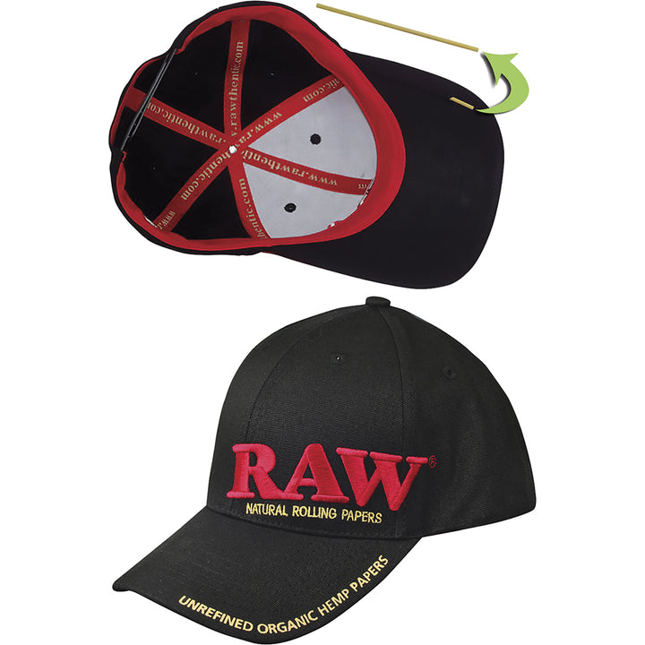 Raw Black Hat outside and inside view