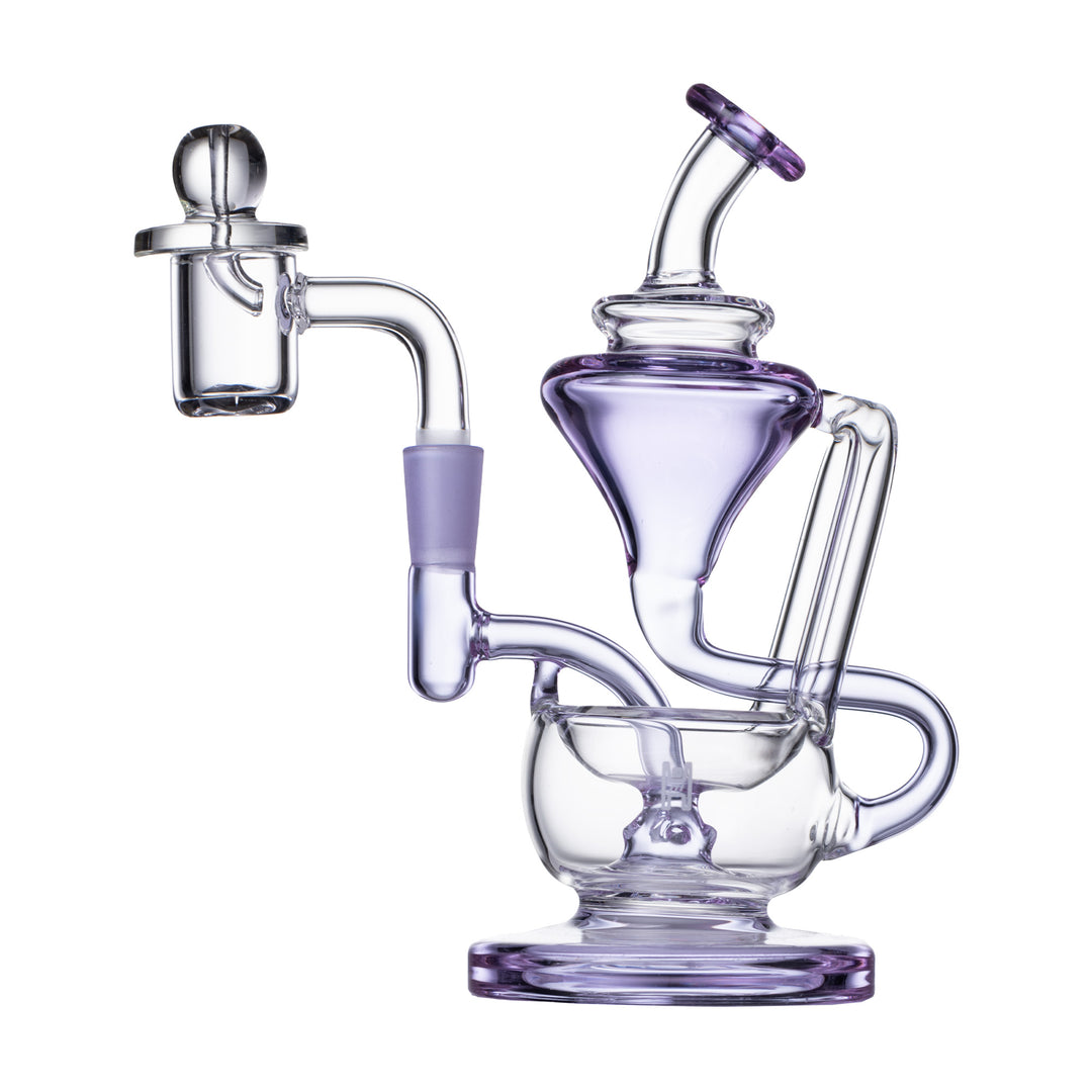 Human Grade 5" Recycler Dab Rig (Purple)