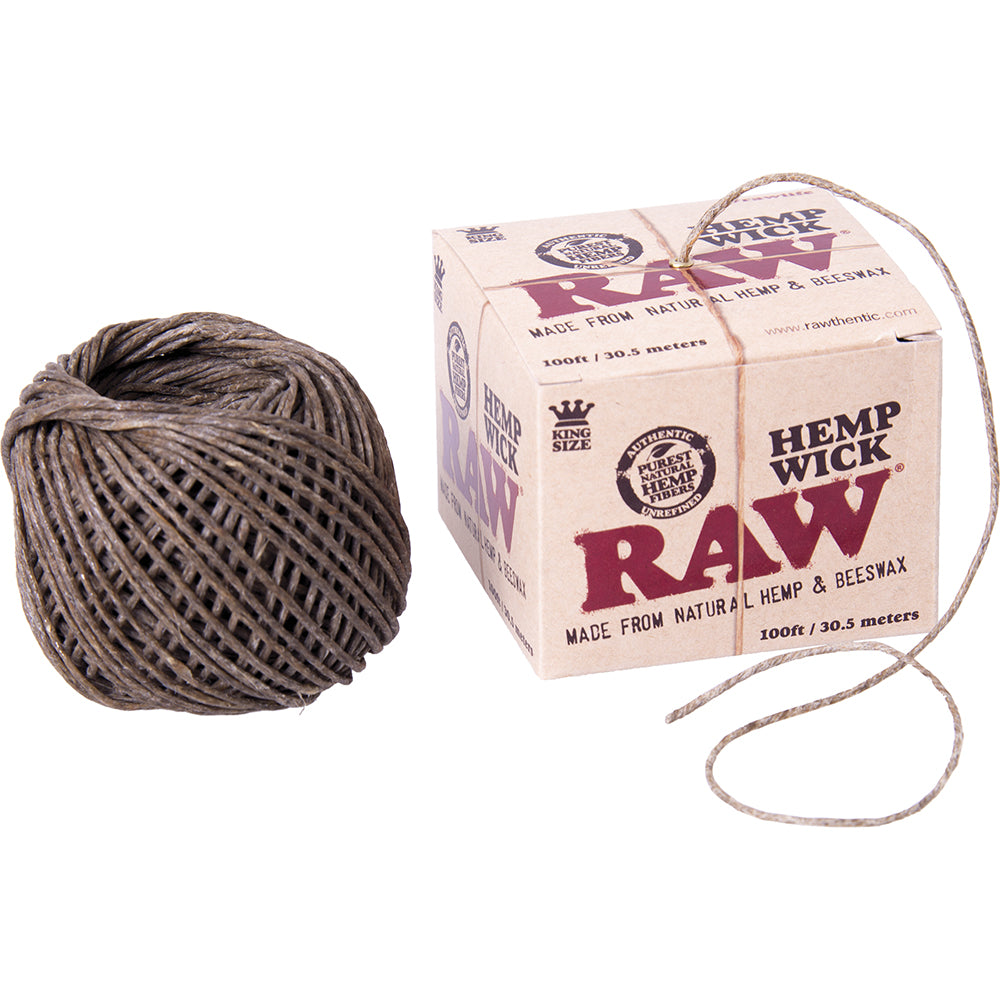 Raw Hempwick 100ft Ball