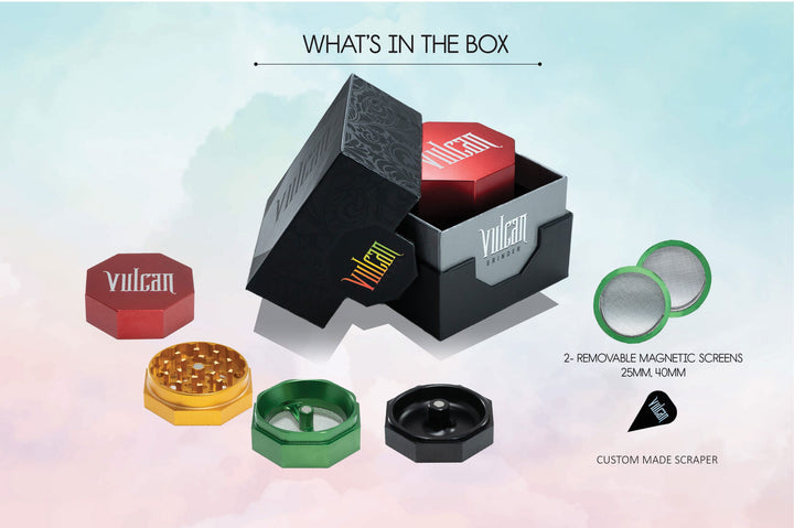 Vulcan 4-Piece Grinder 2.2" (Rasta)