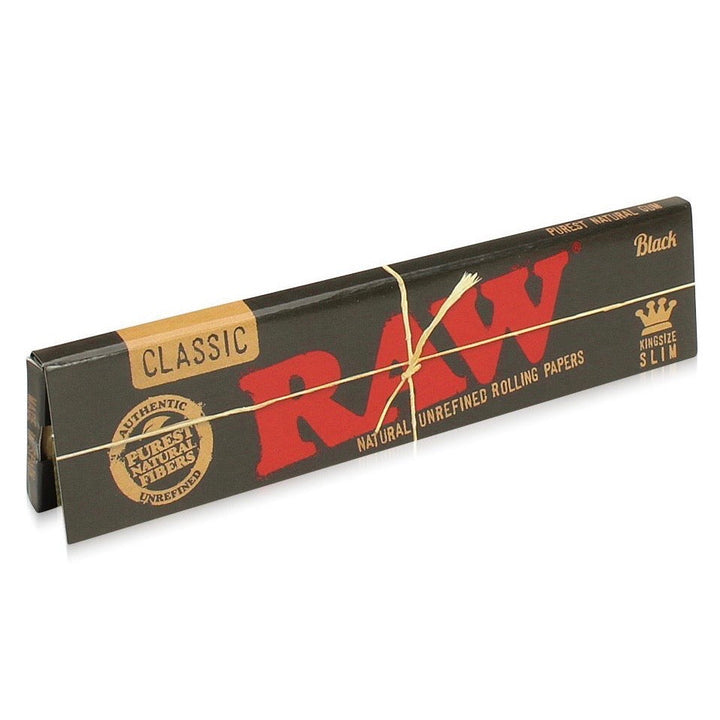 Raw® Classic Black King Slim Rolling Papers