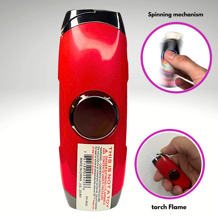 Red Fidget Torch Lighter