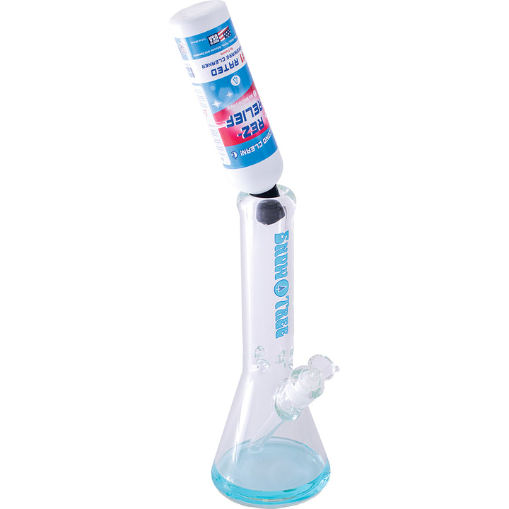 Rez Relief Cleaning Solution with bong