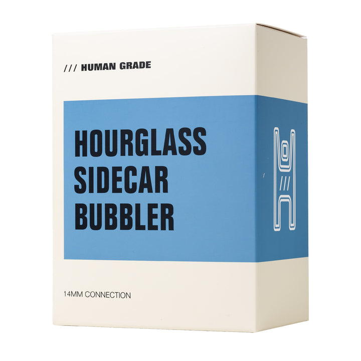 Human Grade 6" Houseglass Sidecar (Clear with Green)