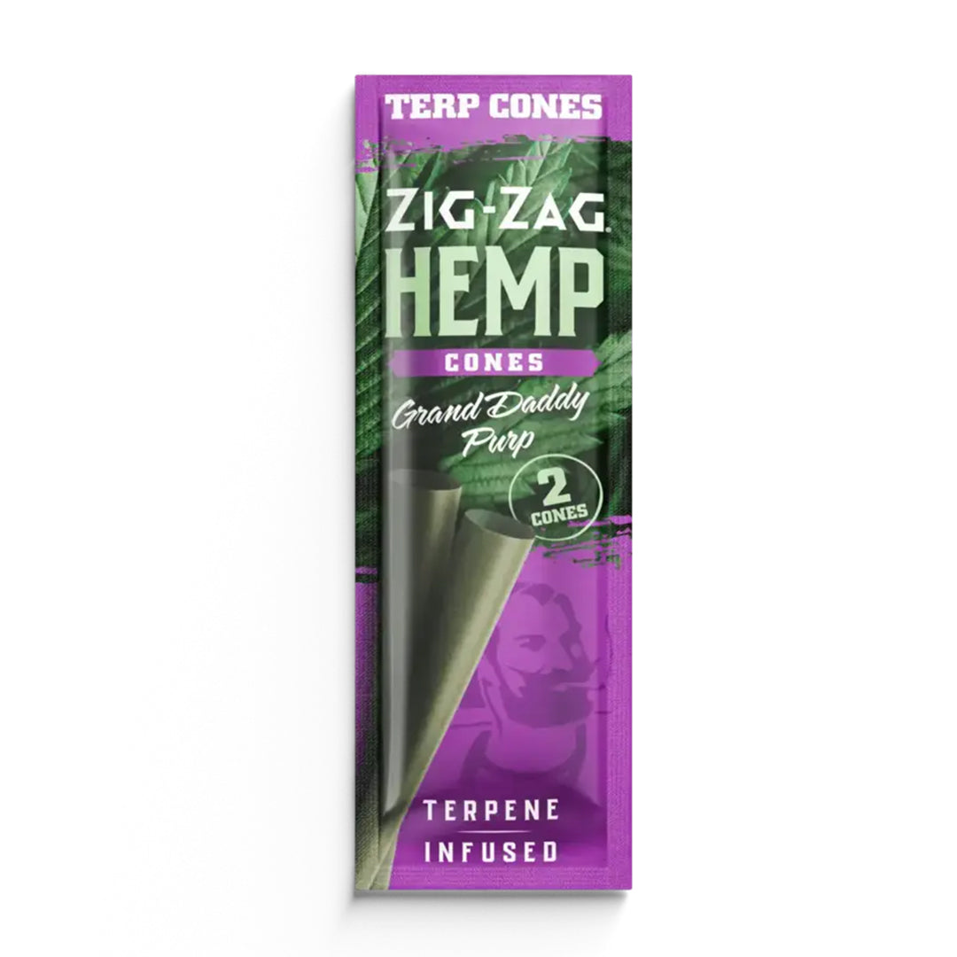 Zig-Zag Terpene-Infused Hemp Cones (Grand Daddy Purp)