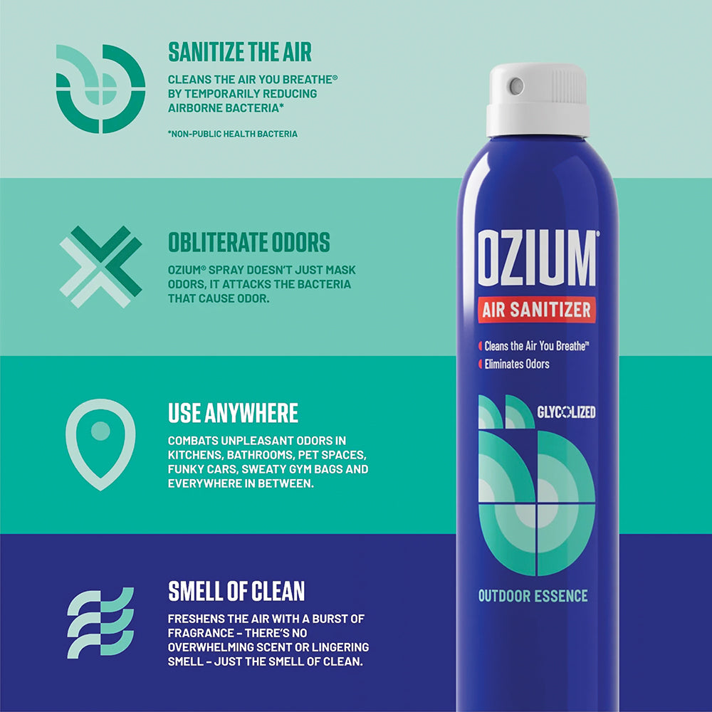 Ozium Air Sanitizer Spray 3.5oz (Outdoor Essence)