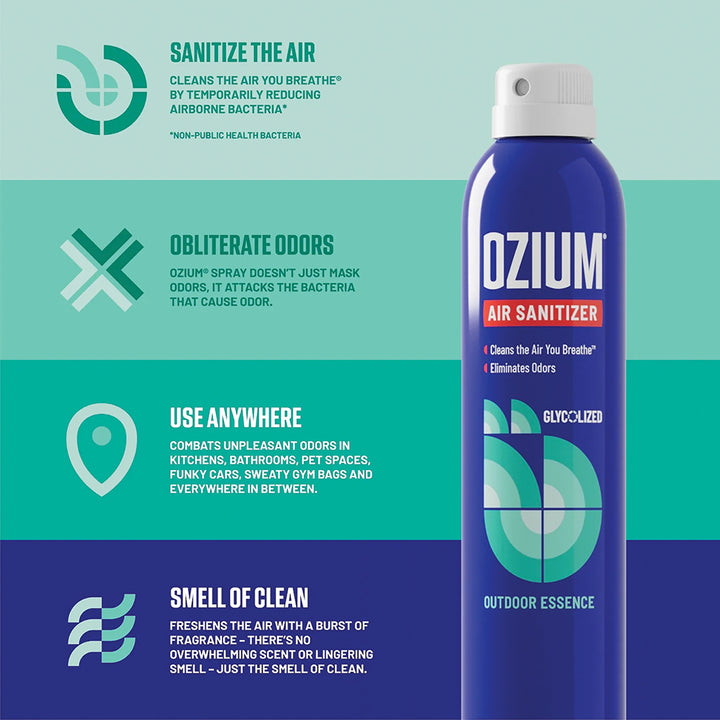 Ozium Air Sanitizer Spray 3.5oz (Outdoor Essence)