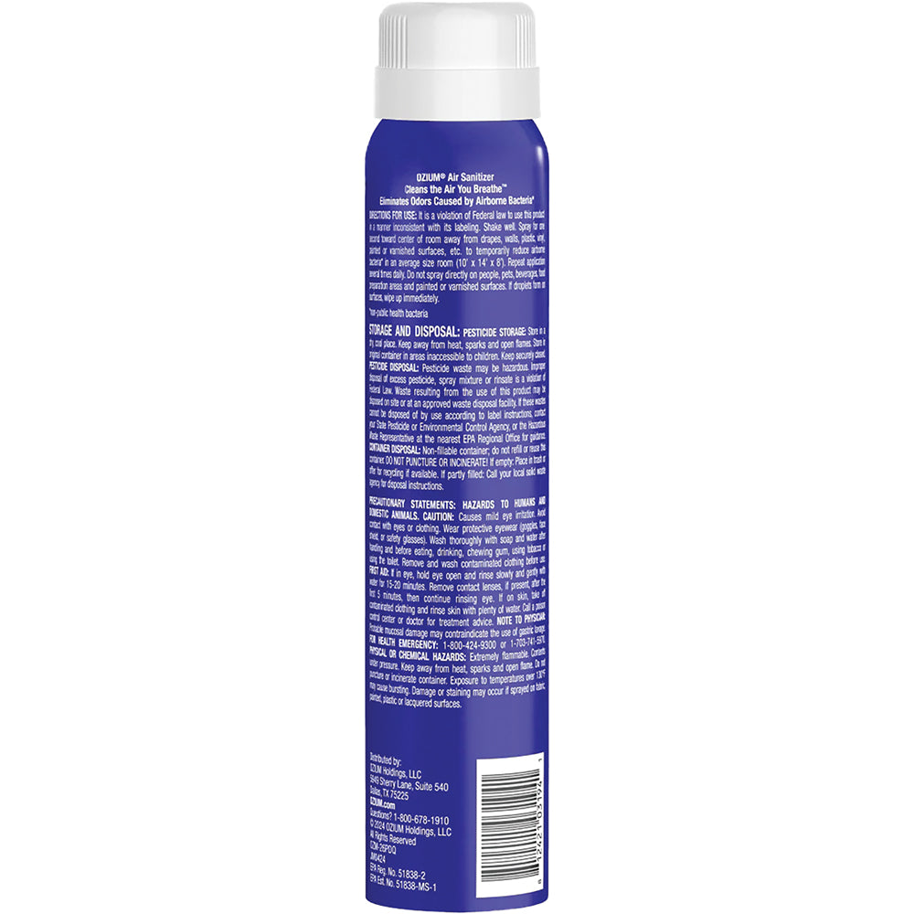 Ozium Air Sanitizer Spray 3.5oz (Carbon Black)