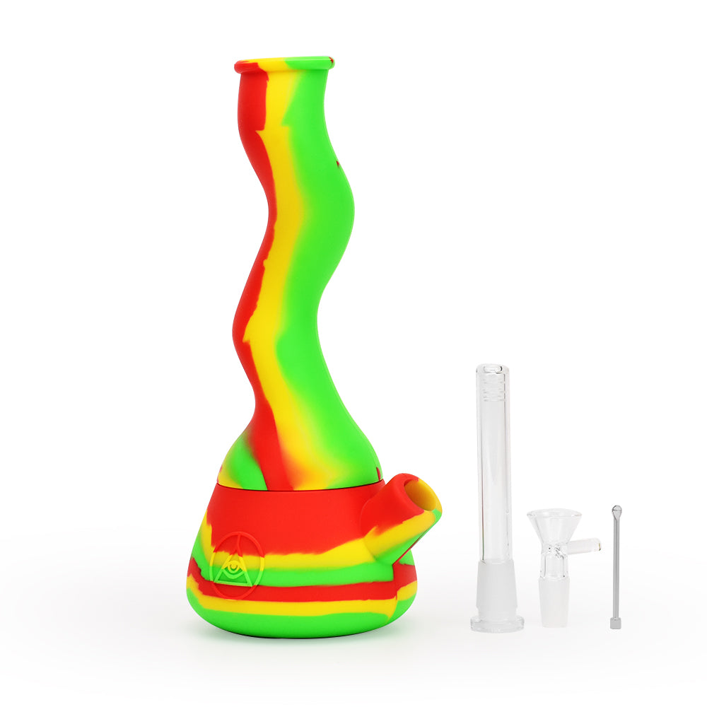 Ritual 10” Wavy Silicone Beaker Bong