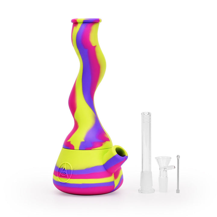 Ritual 10” Wavy Silicone Beaker Bong