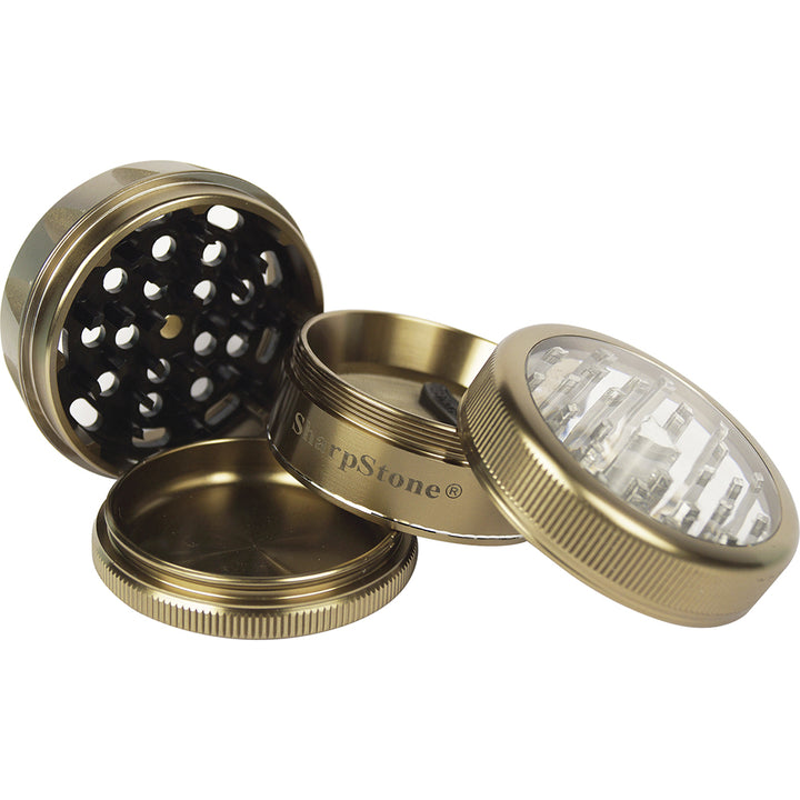 SharpStone Clear Top 2.5" 4-Piece Grinder (Bronze)