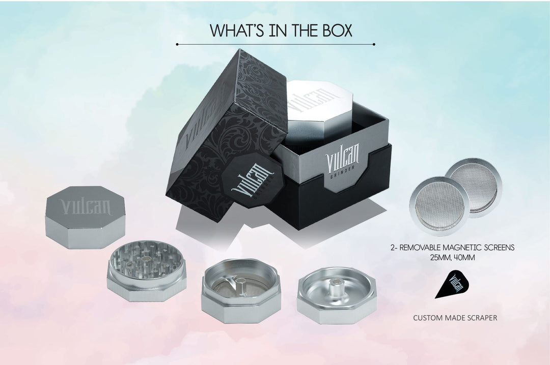 Vulcan 4-Piece Grinder 2.2" (Silver)
