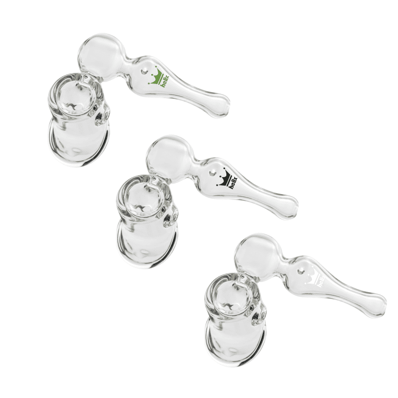 Helix Glass Solo Sidecar Pipe (White)