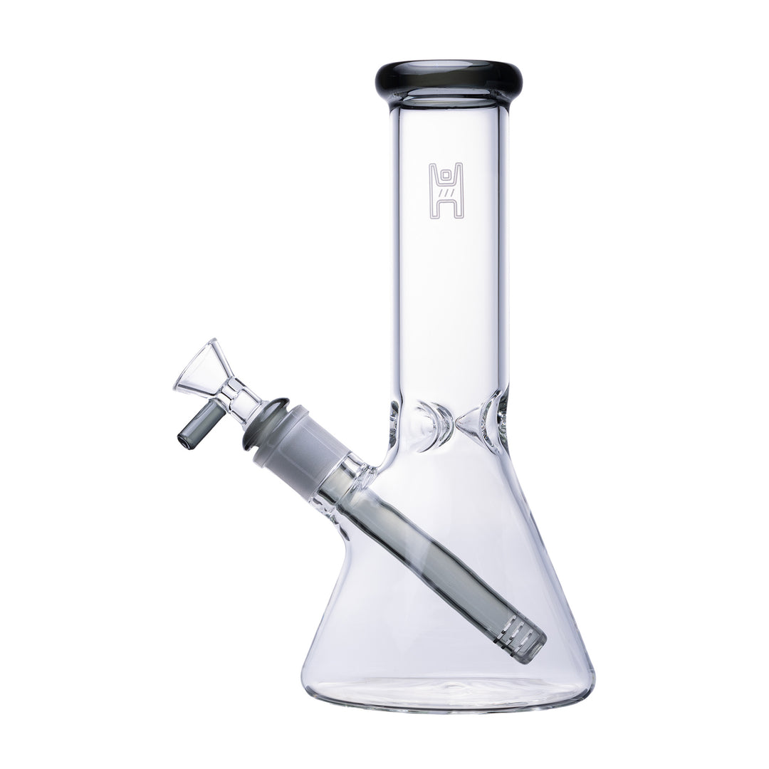 Human Grade 9" Beaker (Clear w/ Smoke)