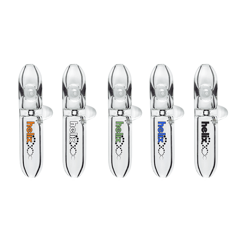 Helix Glass Steamroller (White)