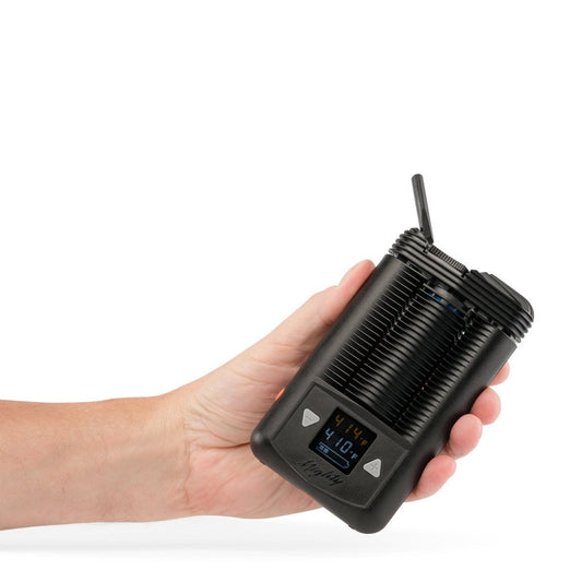 Storz and Bickel Mighty Vaporizer on hand