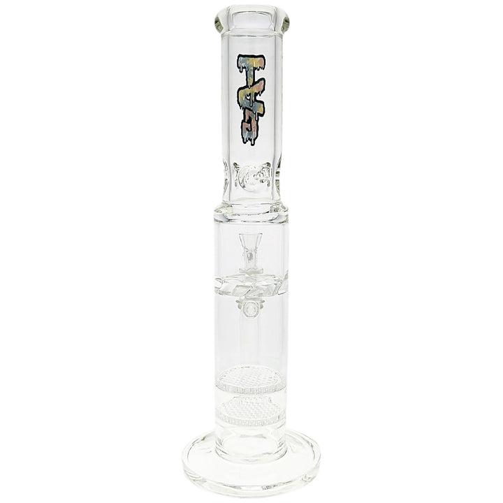 TAG Double Honeycomb Perc Straight Tube Water Pipe