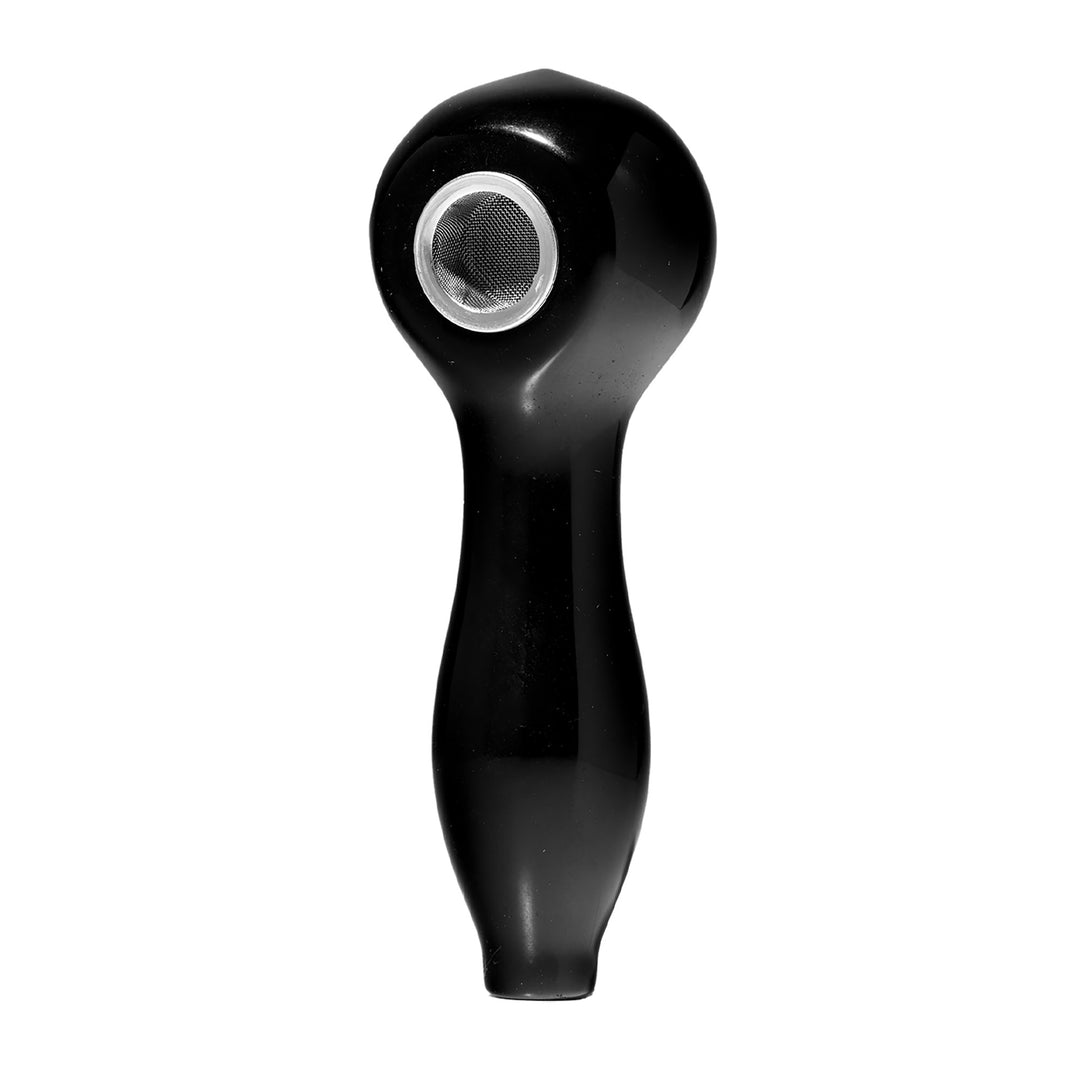 Obsidian Gemstone Spoon Pipe