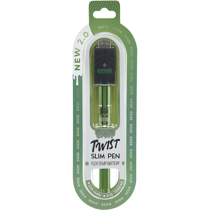 Ooze Slim Twist Vape Pen Battery 2.0 (Green)