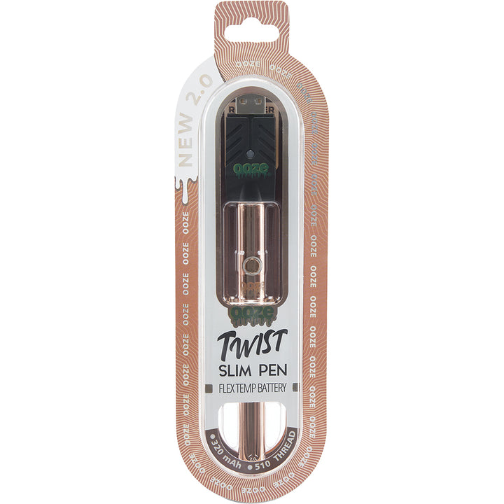 Ooze Slim Twist Vape Pen Battery 2.0 (Rose Gold)