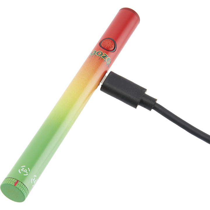 Ooze Slim Twist Vape Pen Battery 2.0 (Rasta)