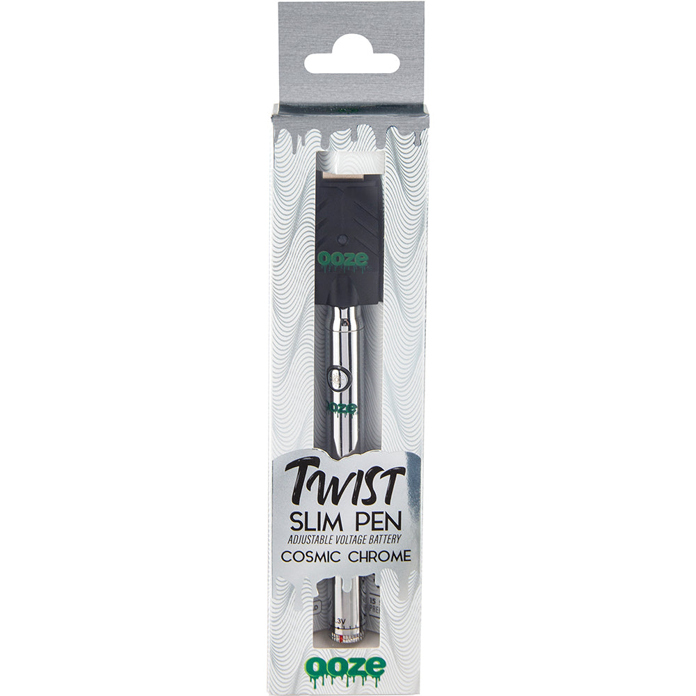 Ooze Slim Twist Vape Battery (Chrome)