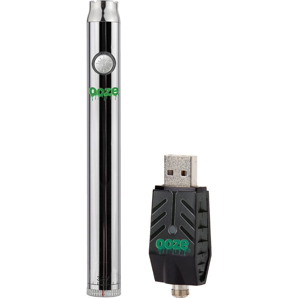 Ooze Slim Twist Vape Battery (Chrome)