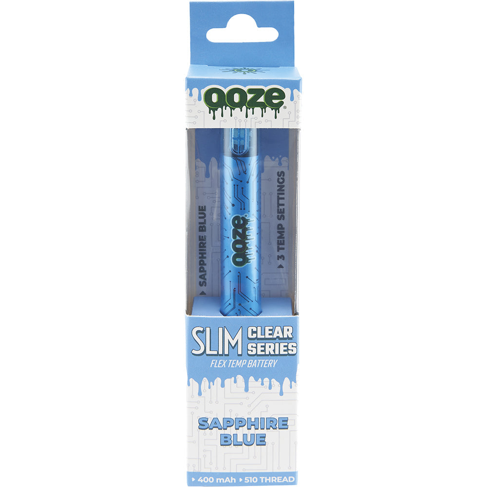 Ooze Slim Clear Pen Battery and Charger packaging