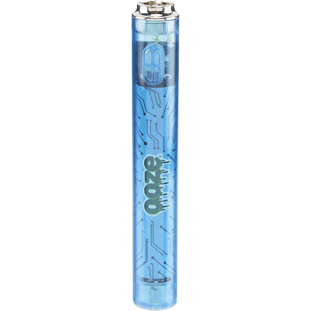 Ooze Slim Clear Pen Battery and Charger blue