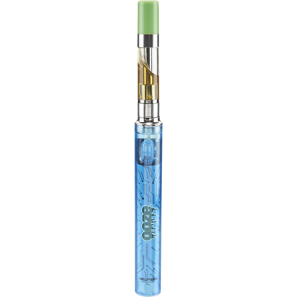 Ooze Slim Clear Pen Battery and Charger blue