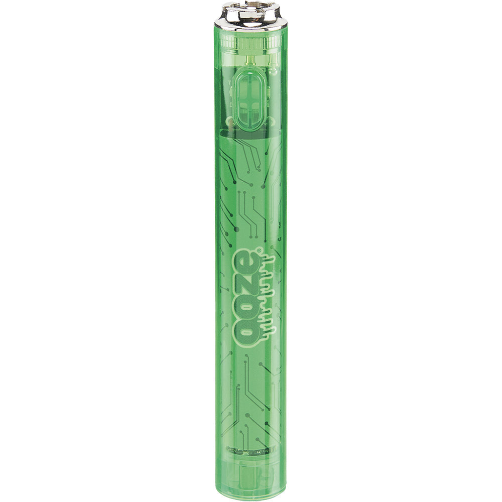 Ooze Slim Clear Pen Battery and Charger green