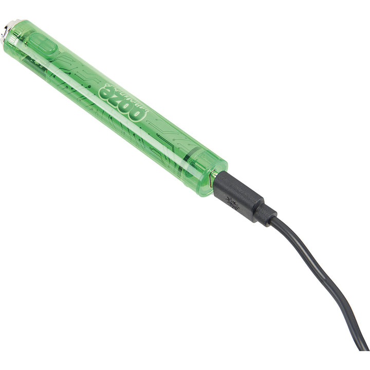 Ooze Slim Clear Pen Battery and Charger green with usb