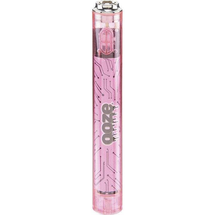 Ooze Slim Clear Pen Battery and Charger pink 