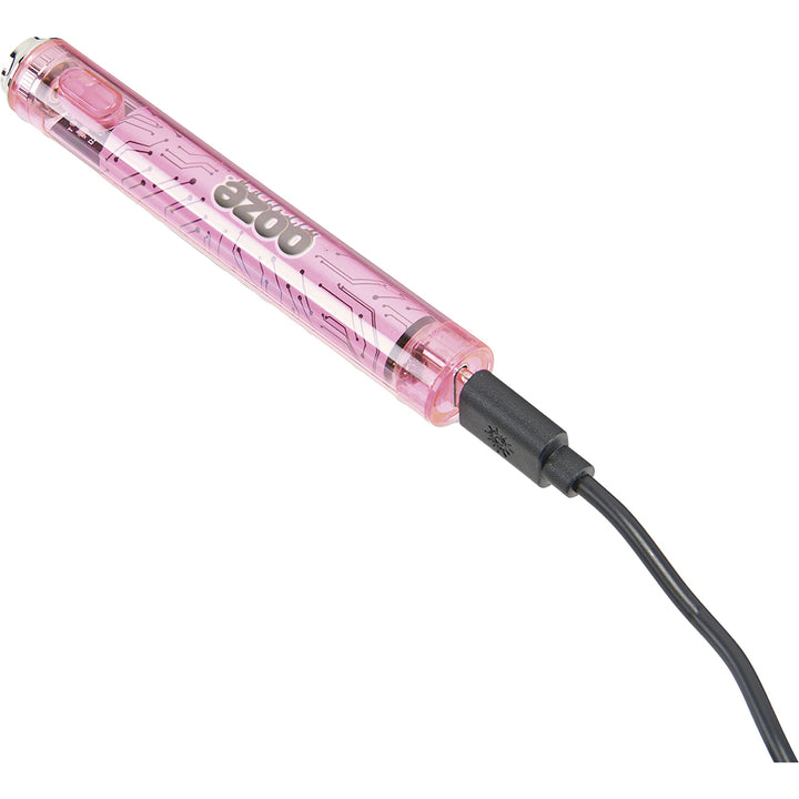 Ooze Slim Clear Pen Battery and Charger pink with usb