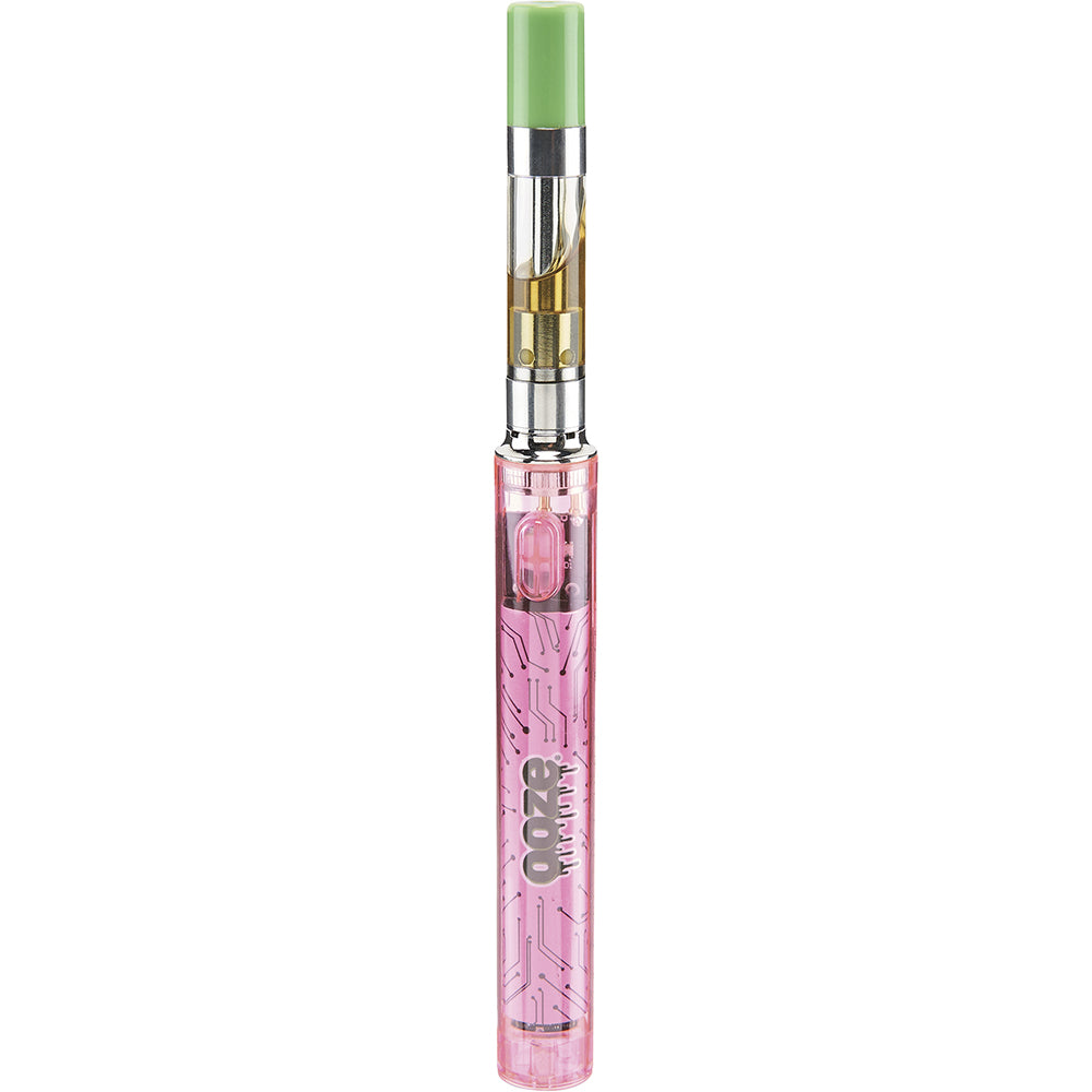 Ooze Slim Clear Pen Battery and Charger pink 