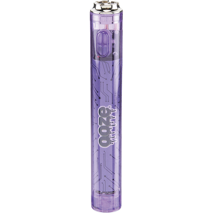 Ooze Slim Clear Pen Battery & Charger (Purple)