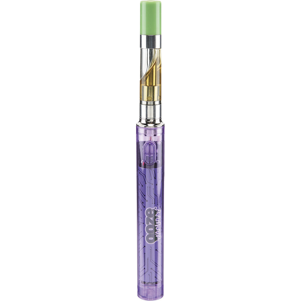 Ooze Slim Clear Pen Battery & Charger (Purple)
